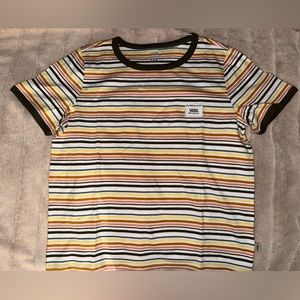 Vans White Striped Pen pals T-shirt